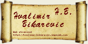 Hvalimir Bikarević vizit kartica